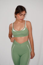 Top bicolor y legging